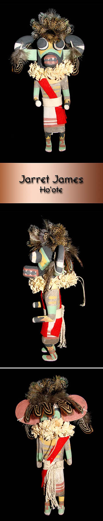 Traditional Hopi Kachina By Jarret James Ho Ote